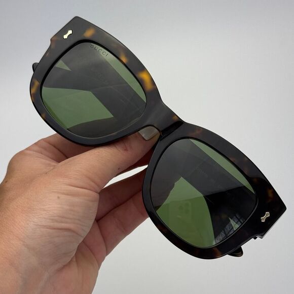 NEW Gucci Sunglasses GG1110S 002 Dark Havana / Green Unisex Authentic main image 10